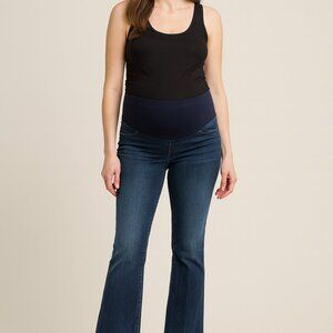 Universal Thread Maternity Bootcut Jeans Blue Denim Size 6 Regular Over-Belly